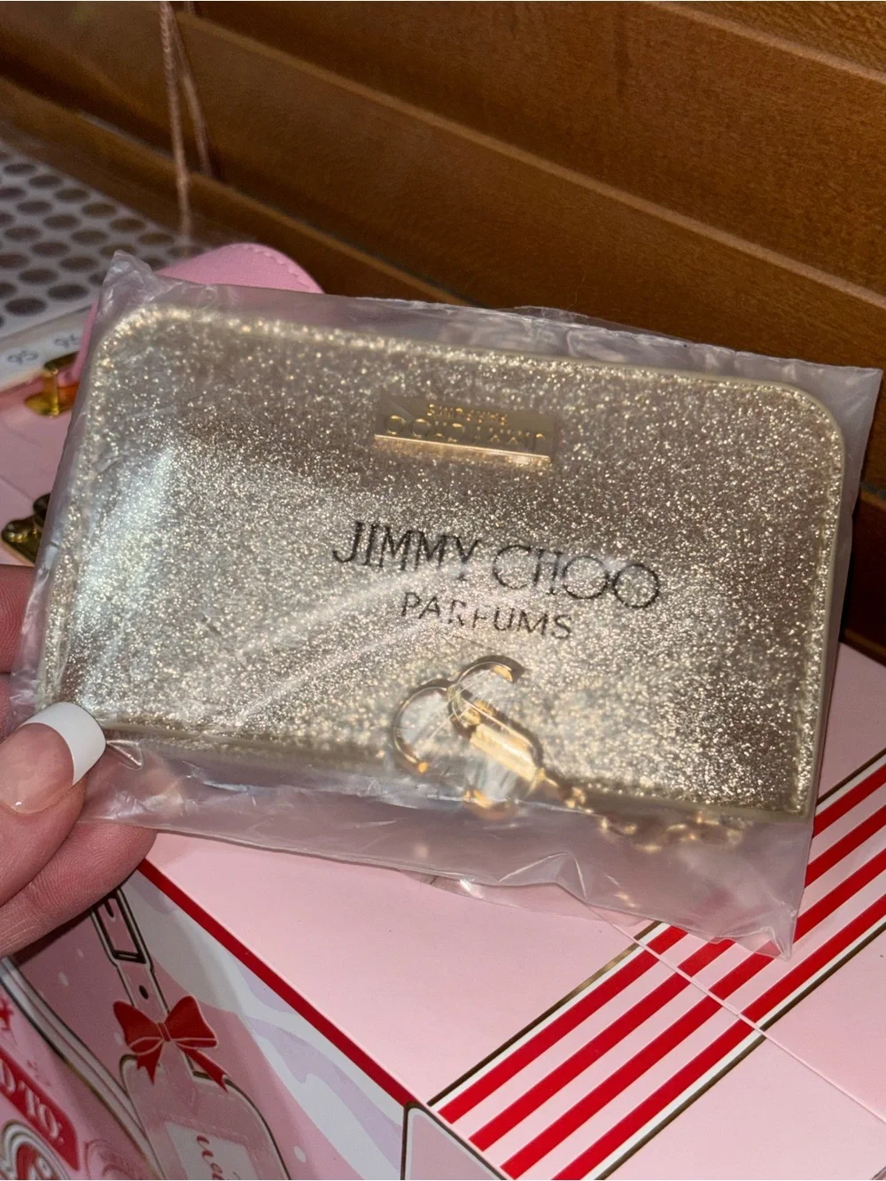 Jimmy Choo Gold Pouch